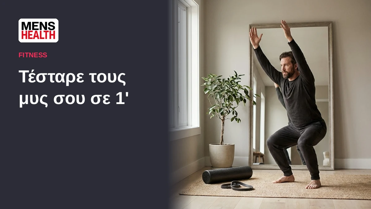 Τέσταρε τους μυς σου σε 1' - Το τεστ των καθισμάτων 3 Τέσταρε τους μυς σου σε 1' - Το τεστ των καθισμάτων