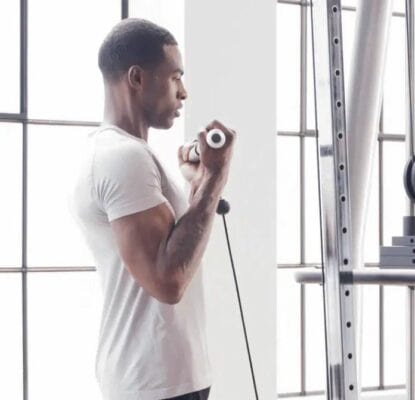 3 bicep curl cable