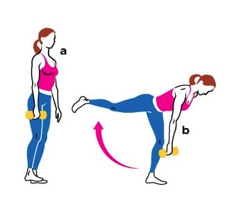 10 single leg deadlift