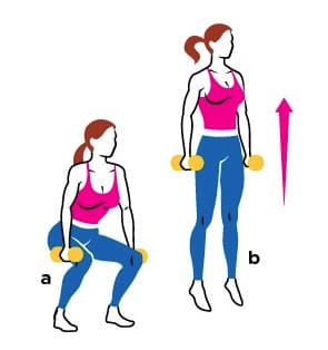 4 squat jump