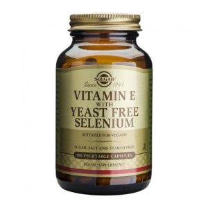 Vitamin E with Yeast Free Selenium - Solgar 100 κάψουλες