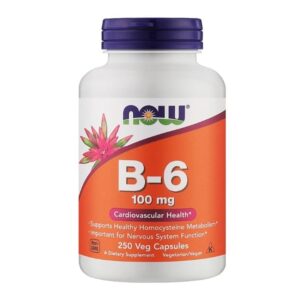 Βιταμίνη Β6 100mg unflavoured - NOW Foods 250 κάψουλες