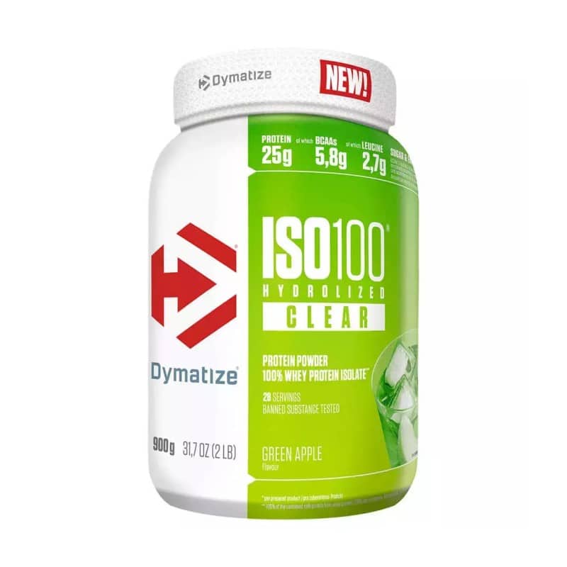 ISO 100 Hydrolyzed Clear 900gr – Dymatize με γεύση Green Apple