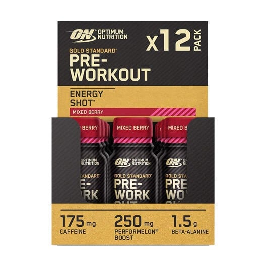 Gold Standard Pre-Workout Shot - Optimum Nutrition Mixed Berry 60ml - Image 2