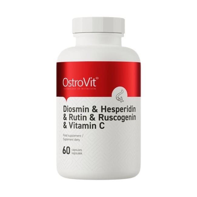 Diosmin + Hesperidin + Rutin + Ruscogenin + Vitamin C - OstroVit 60 κάψουλες 1 Diosmin + Hesperidin + Rutin + Ruscogenin + Vitamin C - OstroVit 60 κάψουλες