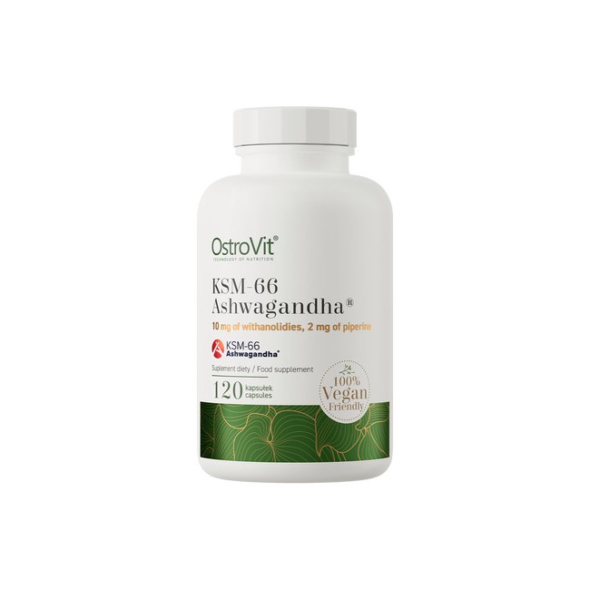 Ashwagandha KSM-66 VEGE - OstroVit 120 κάψουλες 1 Ashwagandha KSM-66 VEGE - OstroVit 120 κάψουλες