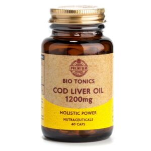 Cod Liver Oil Μουρουνέλαιο 1200mg - Bio Tonics 40 κάψουλες