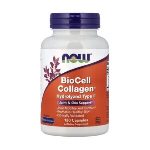 BioCell Collagen Hydrolyzed Type II 120 caps - NOW Foods - Menshealth