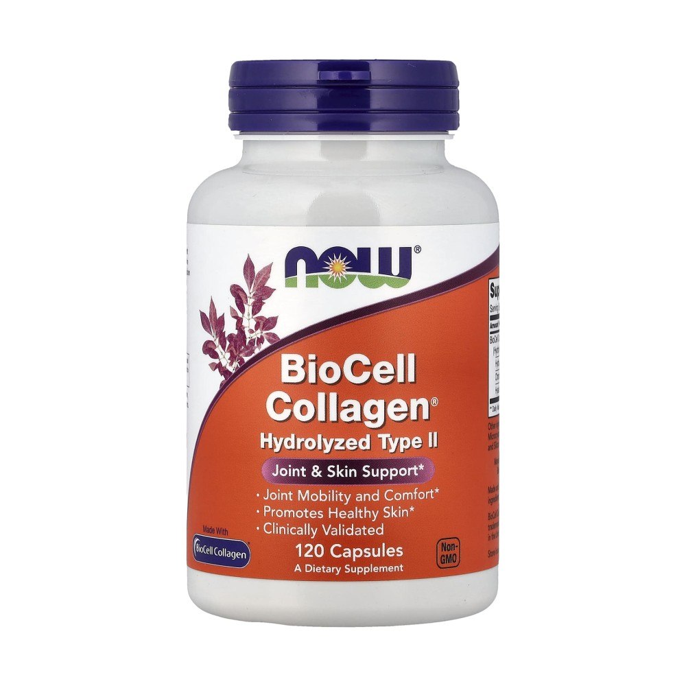 BioCell Collagen® Hydrolyzed Type II 120 caps - NOW 1 BioCell Collagen Hydrolyzed Type II 120 caps - NOW Foods - Menshealth