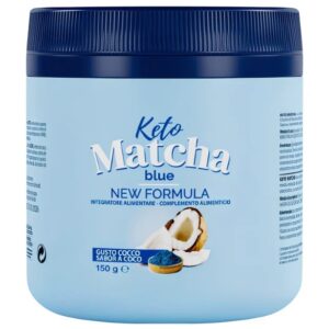 Keto Matcha Blue – Συμπλήρωμα Διατροφής σε Σκόνη με Γεύση Καρύδα (150 g)