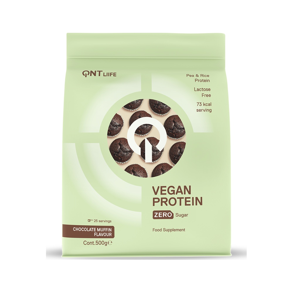 Vegan Protein 500 g – QNT Chocolate Muffin 1 Vegan Protein 500 g – QNT Chocolate Muffin